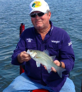 Donald Doan holds a white bass caught on Kentucky Lake. (Photo submitted)